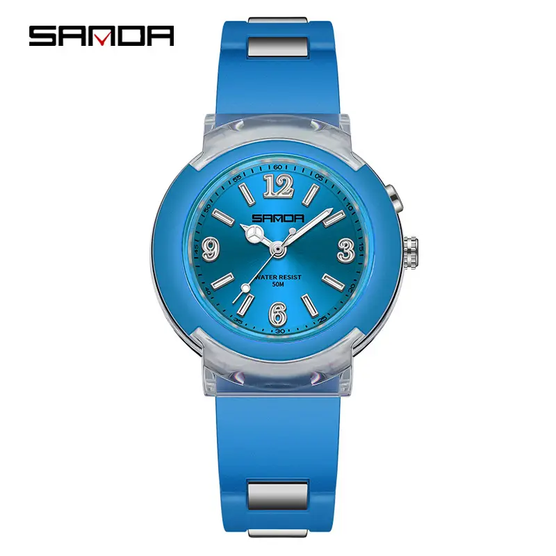 Sanda Rose Gold LED Luminous Women's Quartz Watch - Image 6
