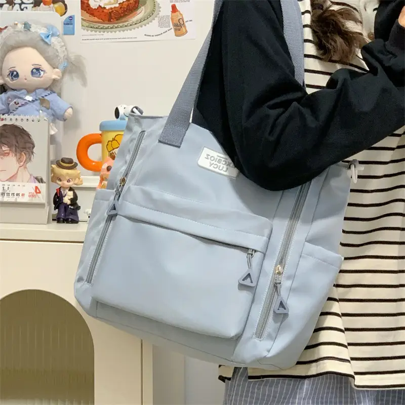 Korean Style Cute Bear Pom Pom Shoulder Bag - Image 8