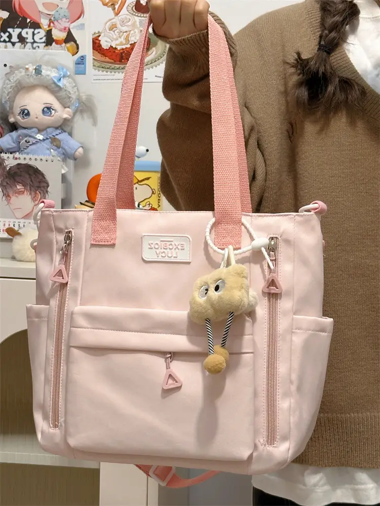 Korean Style Cute Bear Pom Pom Shoulder Bag — feature 26