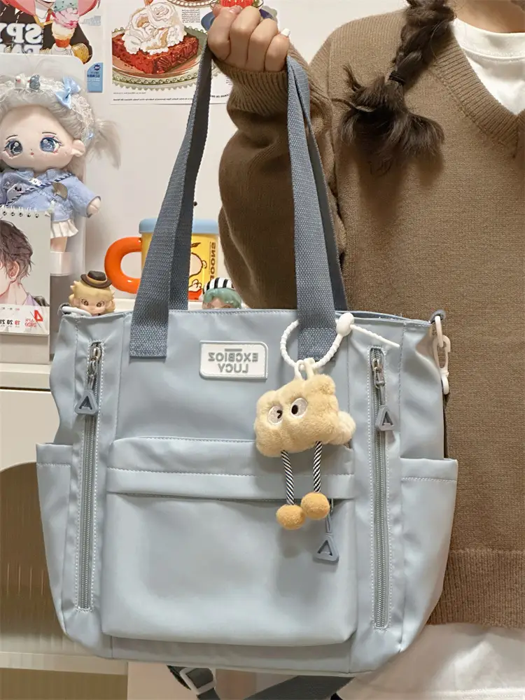 Korean Style Cute Bear Pom Pom Shoulder Bag — feature 30