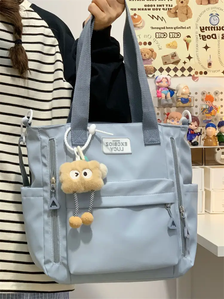 Korean Style Cute Bear Pom Pom Shoulder Bag — feature 36