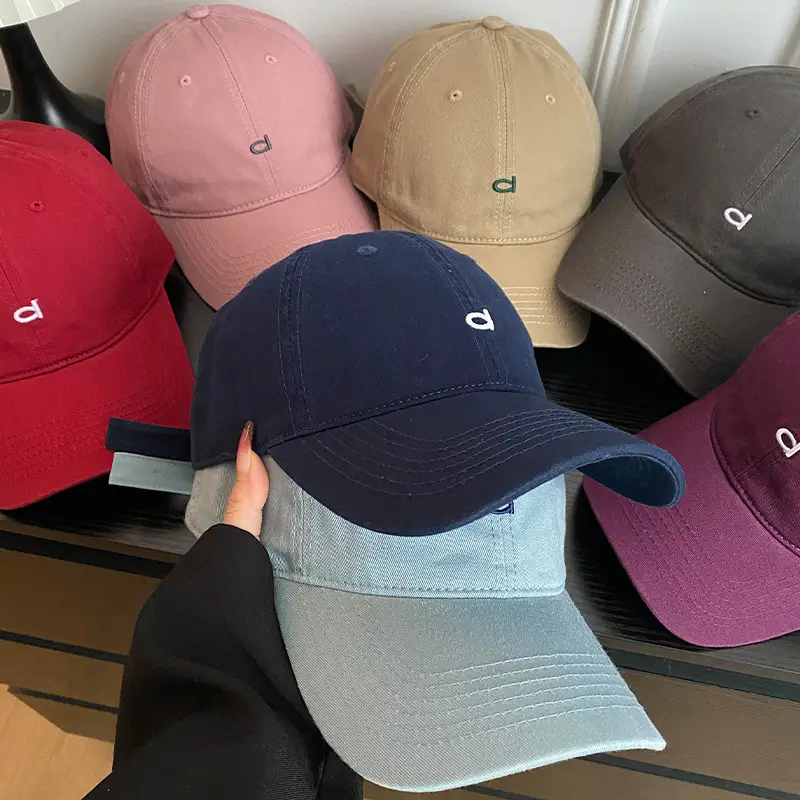 Korean Style Oversized Blue Baseball Cap for Women - Image 8