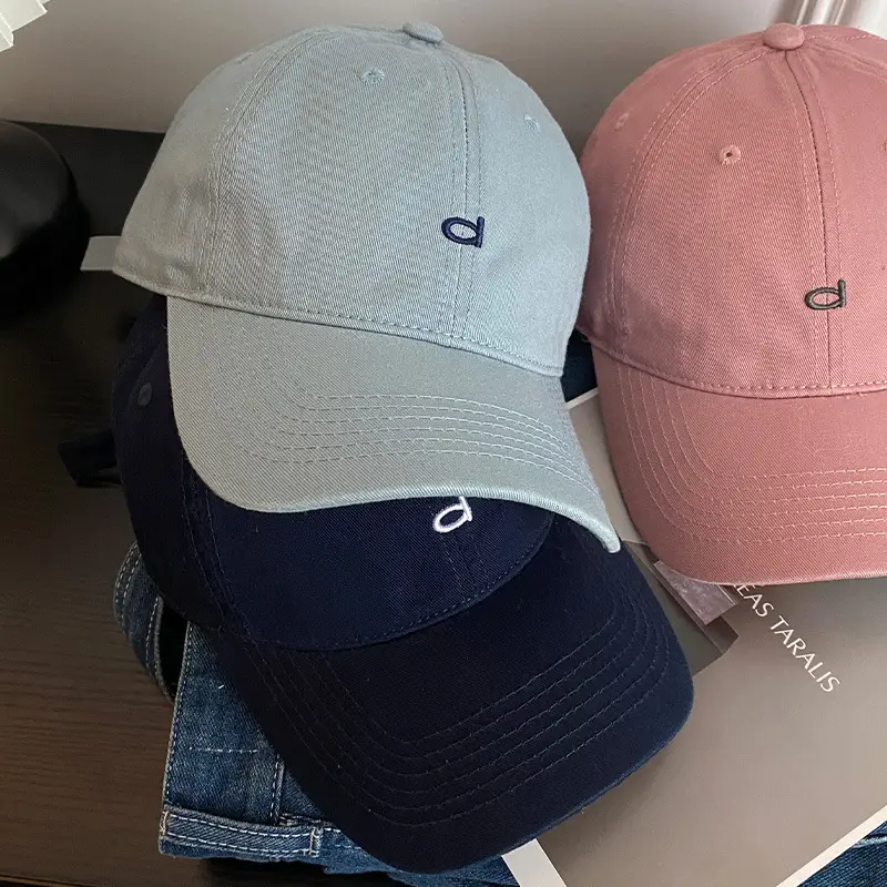 Korean Style Oversized Blue Baseball Cap for Women - Image 11