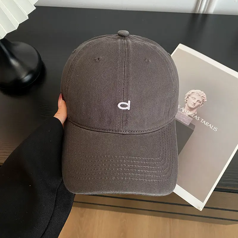 Korean Style Oversized Blue Baseball Cap for Women - Image 2