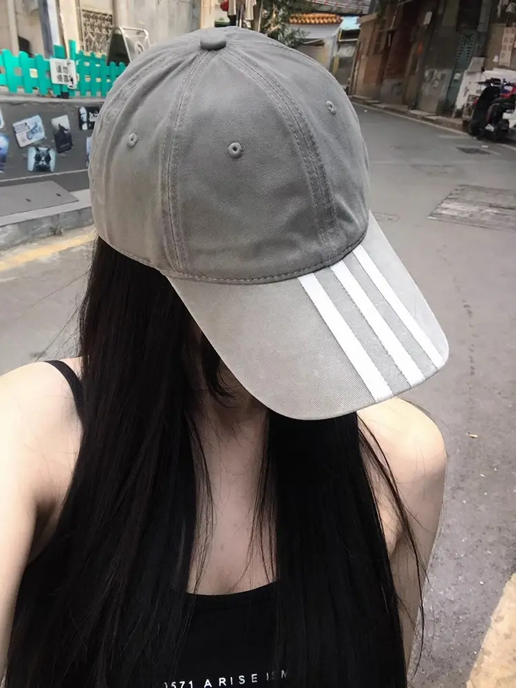 Black Striped Baseball Cap for Men Casual Summer Wear — feature 9