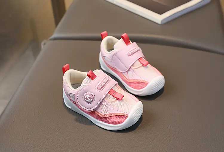 Baby Velcro Shoes White Orange Spring Autumn — feature 11