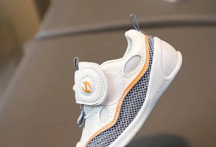 Baby Velcro Shoes White Orange Spring Autumn — feature 15
