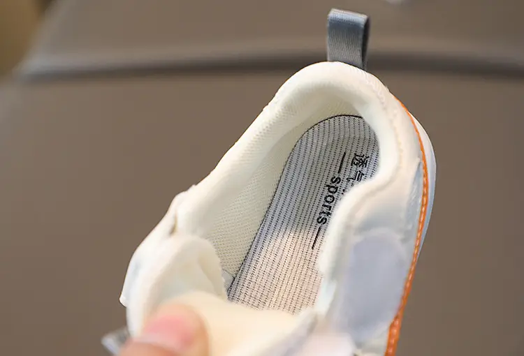 Baby Velcro Shoes White Orange Spring Autumn — feature 16