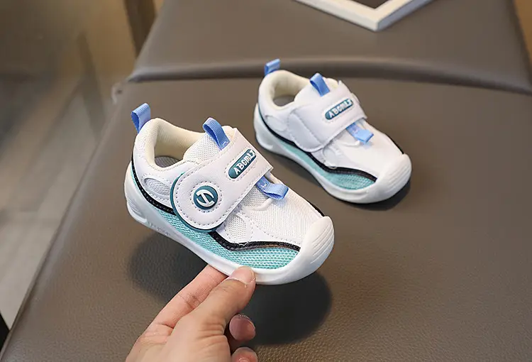 Baby Velcro Shoes White Orange Spring Autumn — feature 9