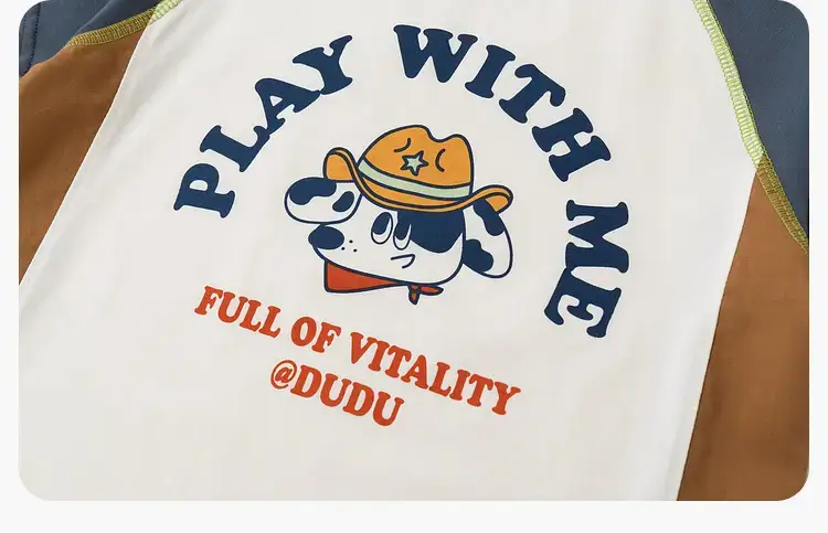 Dudu Jia Boys T-Shirt Cotton White Yellow — feature 22