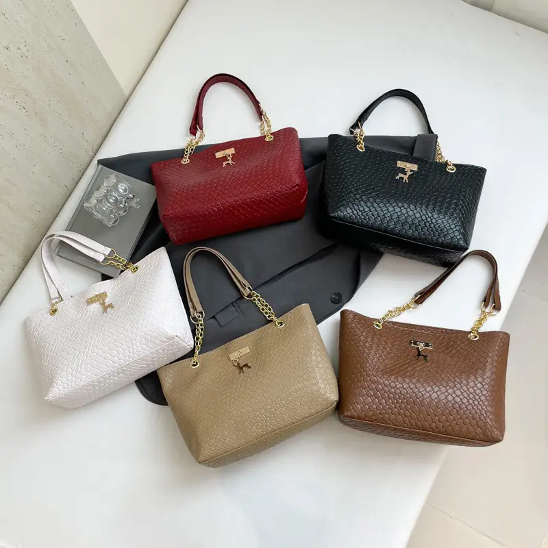 Red Snake Crocodile Tote Bag for Women 2025 - Image 6