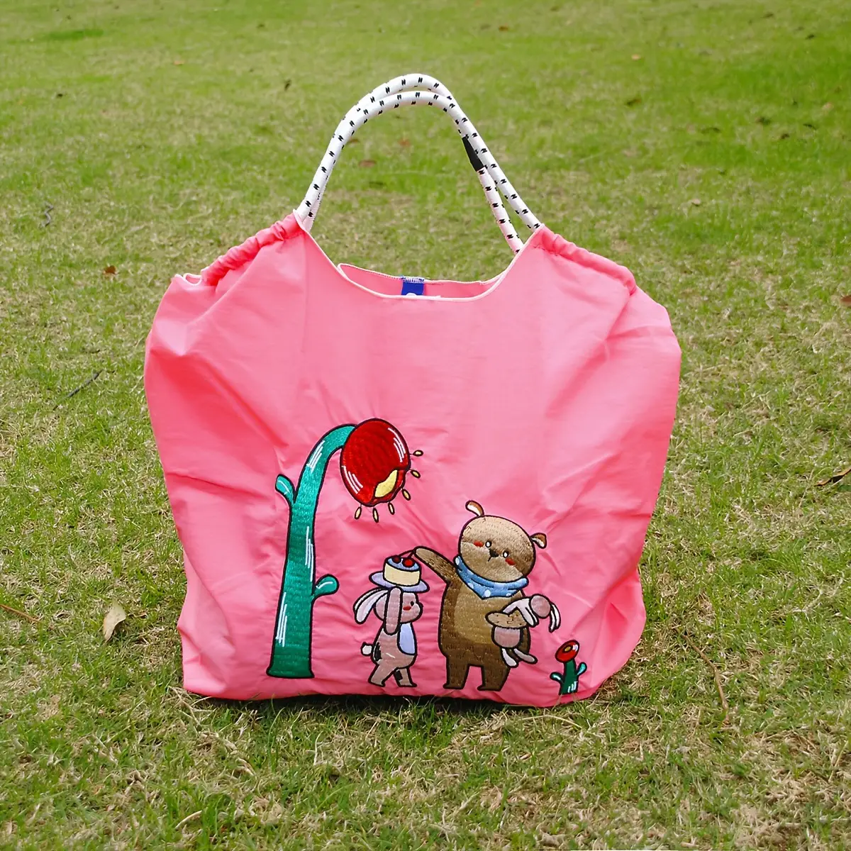 Cute Rabbit Embroidered Crossbody Bag Women Large Capacity - Image 4