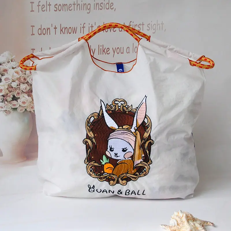 Cute Rabbit Embroidered Crossbody Bag Women Large Capacity - Image 7
