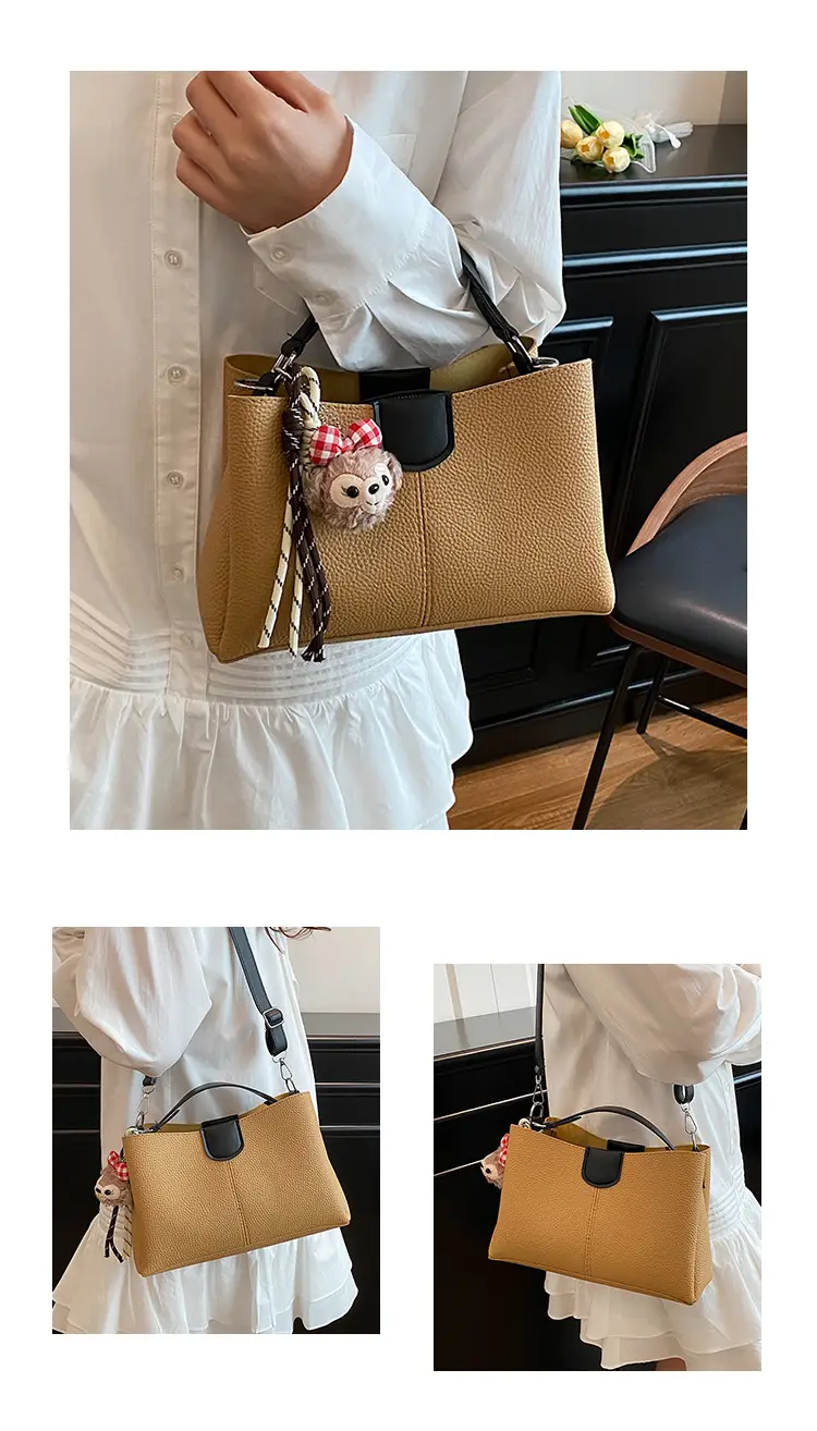 Women's 2025 Spring Shoulder Bags with Doll Decor — feature 9