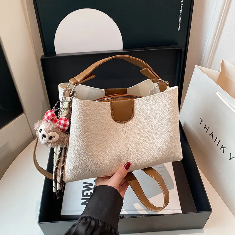 Women's 2025 Spring Shoulder Bags with Doll Decor - Image 2