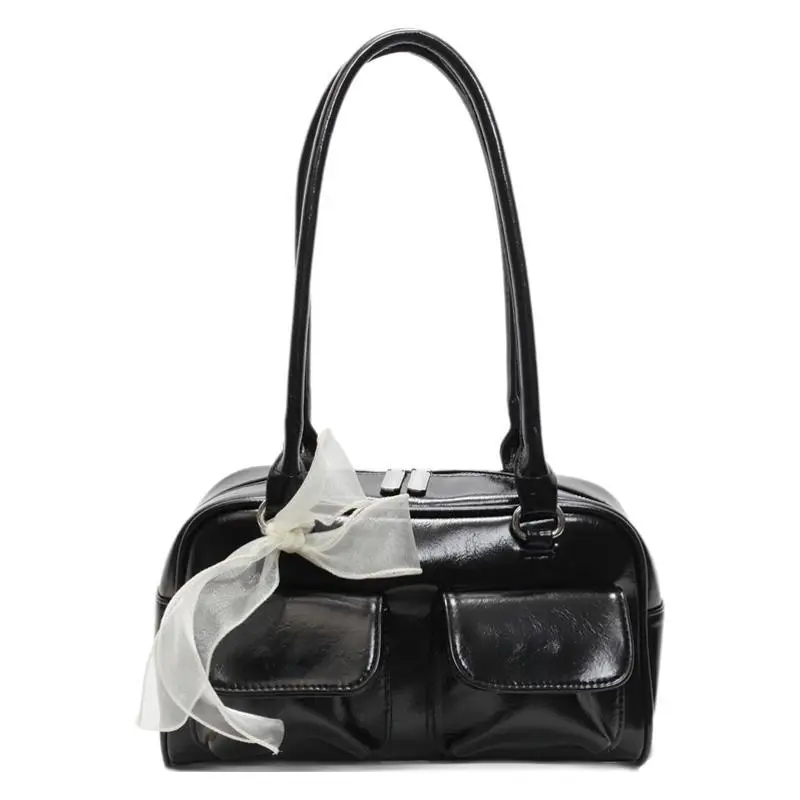 Women's Cream Korean Style Shoulder Bag 2025
