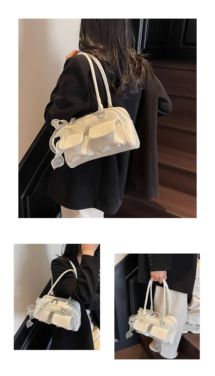 Women's Cream Korean Style Shoulder Bag 2025 — feature 18