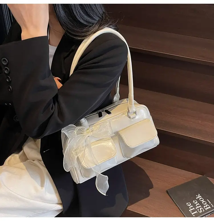 Women's Cream Korean Style Shoulder Bag 2025 — feature 22