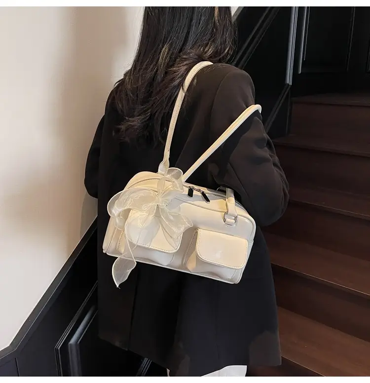 Women's Cream Korean Style Shoulder Bag 2025 — feature 23