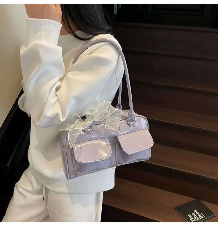 Women's Cream Korean Style Shoulder Bag 2025 — feature 29