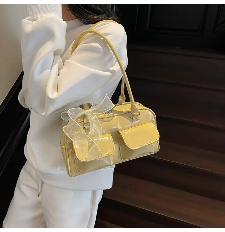 Women's Cream Korean Style Shoulder Bag 2025 — feature 34