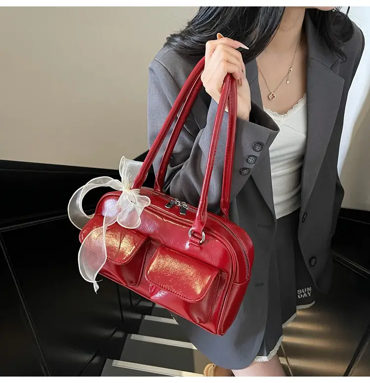 Women's Cream Korean Style Shoulder Bag 2025 — feature 41