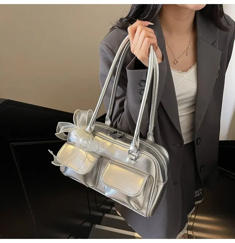 Women's Cream Korean Style Shoulder Bag 2025 — feature 43