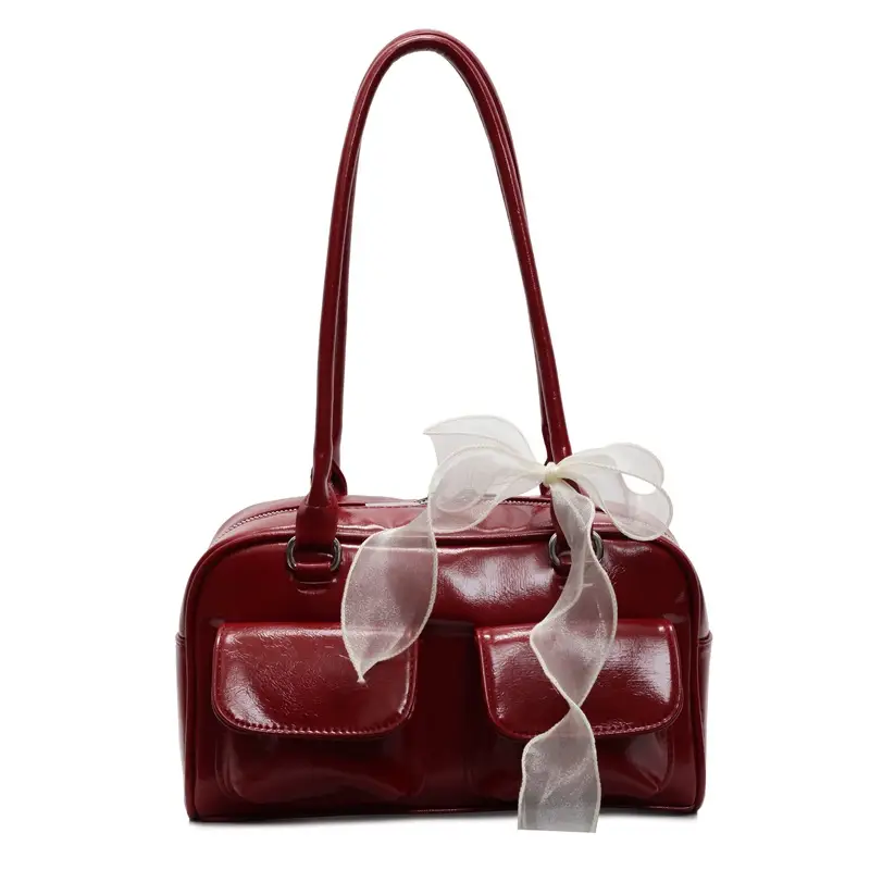 Women's Cream Korean Style Shoulder Bag 2025