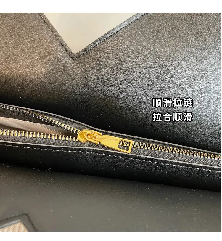 Women Blue Striped Shoulder Bag with Label — feature 6
