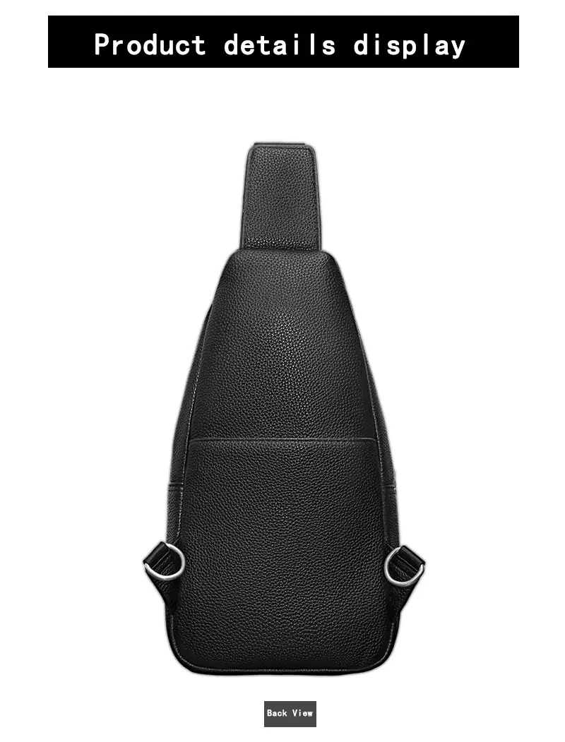 Black Leather Crossbody Bag for Men Lightweight Business Commute — feature 24