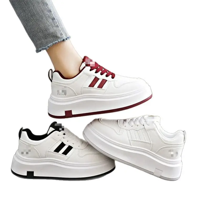 Small muffin thick-soled non-slip height-up small white shoes for women 2025 spring new slimming pants with wide legs casual all-match - Image 8