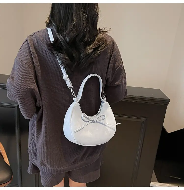 Women's Beaded Shoulder Bag with Bow Design — feature 33