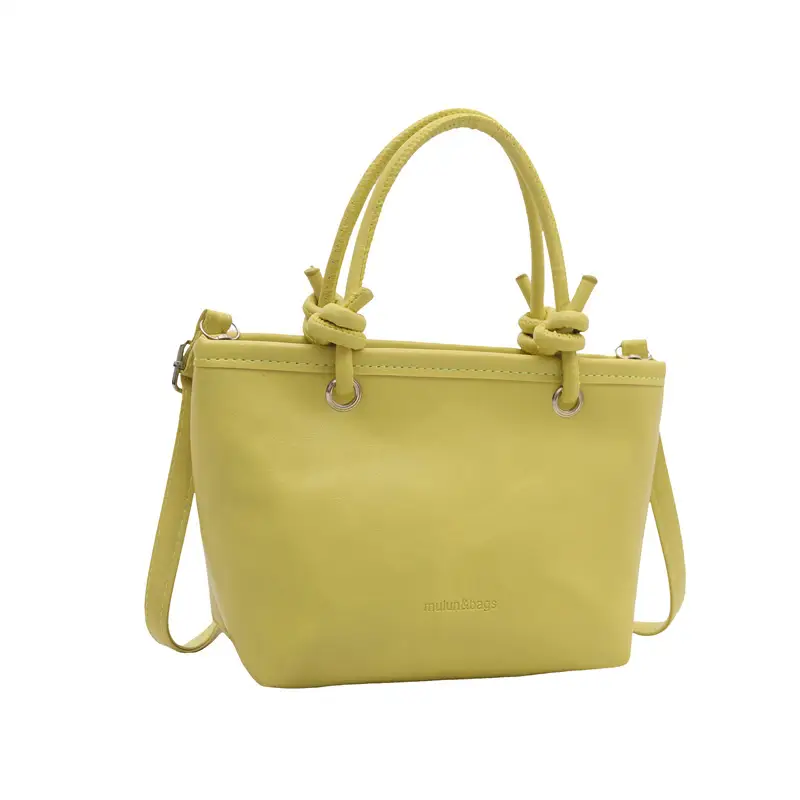 Yellow Retro Textured Shoulder Crossbody Bag - Image 13