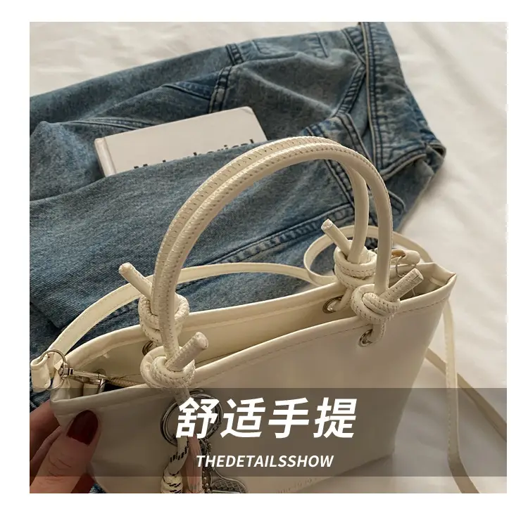 Yellow Retro Textured Shoulder Crossbody Bag — feature 7