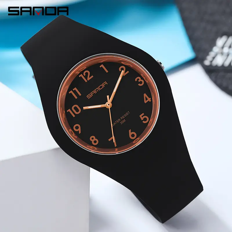 Sanda Quartz Watch White Candy Color Ultra-Thin - Image 9