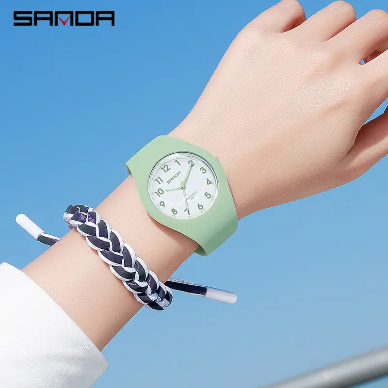 Sanda Quartz Watch White Candy Color Ultra-Thin - Image 10
