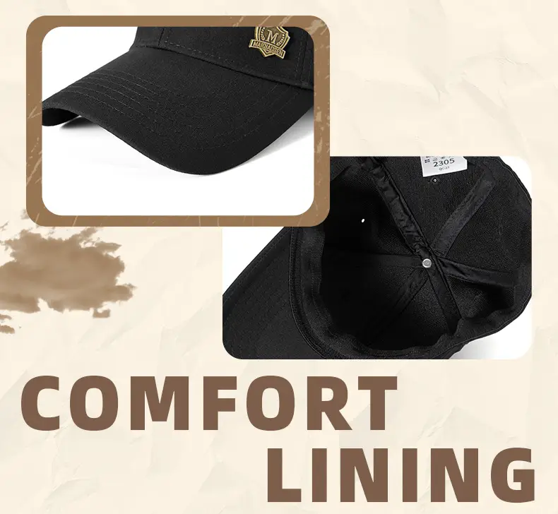 Men's Full Sealed Baseball Cap Backworn Outdoor Sports Quick-Dry Hat — feature 25