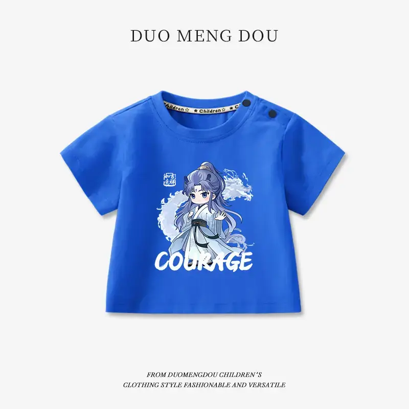 Boys Pink Cotton T-Shirt Nezha Print 2025 - Image 23