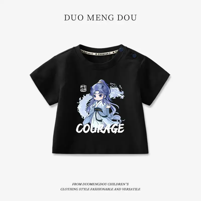 Boys Pink Cotton T-Shirt Nezha Print 2025 - Image 26