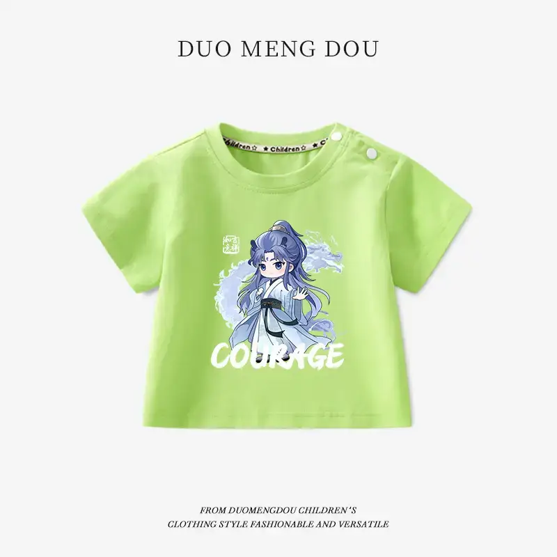 Boys Pink Cotton T-Shirt Nezha Print 2025 - Image 28
