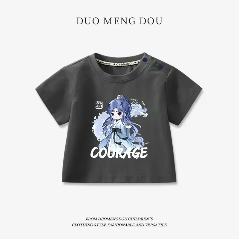 Boys Pink Cotton T-Shirt Nezha Print 2025 - Image 29