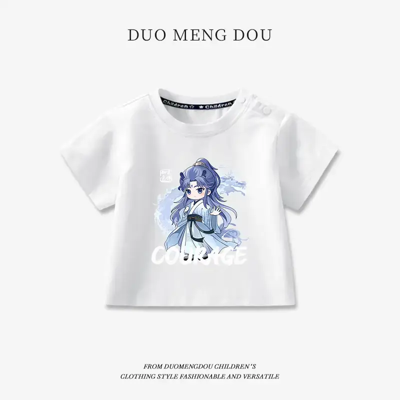 Boys Pink Cotton T-Shirt Nezha Print 2025 - Image 30