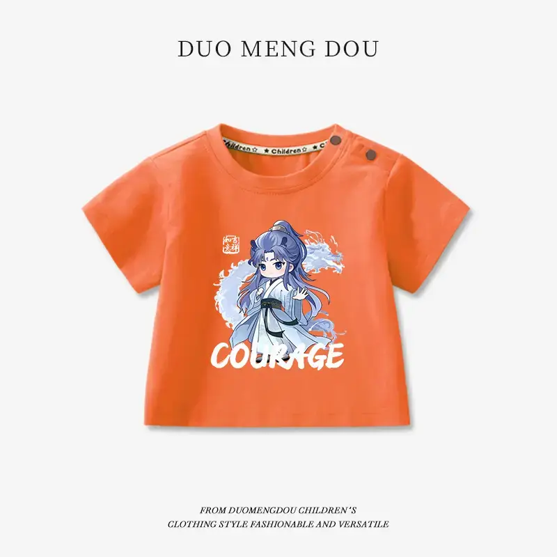 Boys Pink Cotton T-Shirt Nezha Print 2025 - Image 31