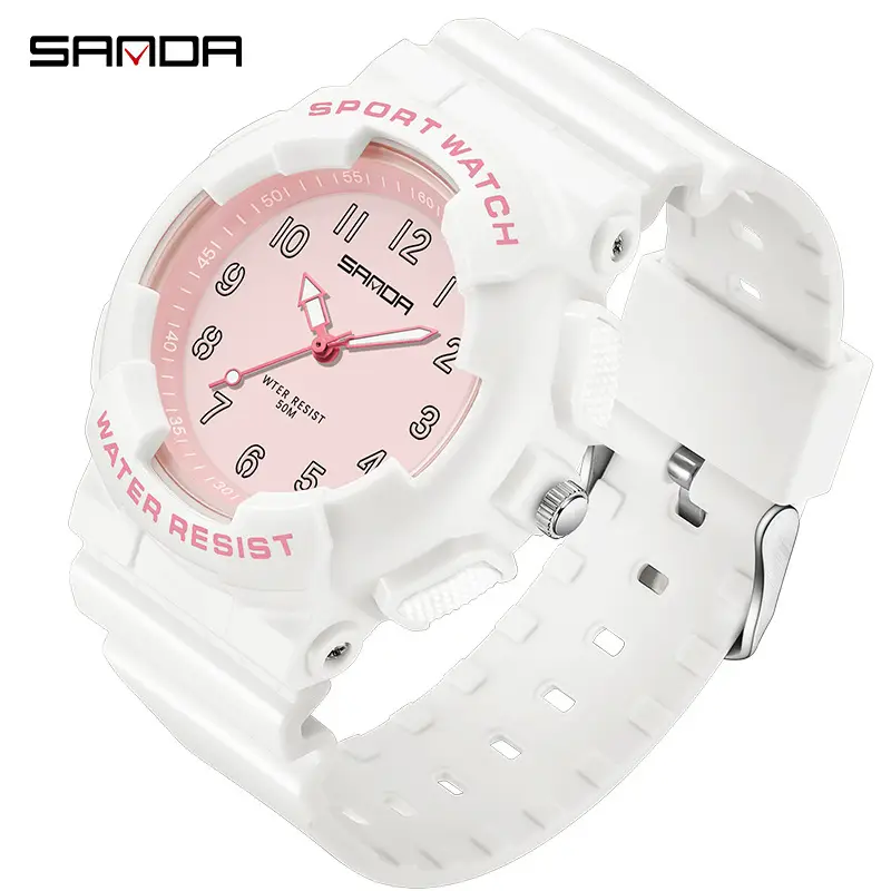 Sanda Student Watch Multi Color Quartz for Men Women - Image 12