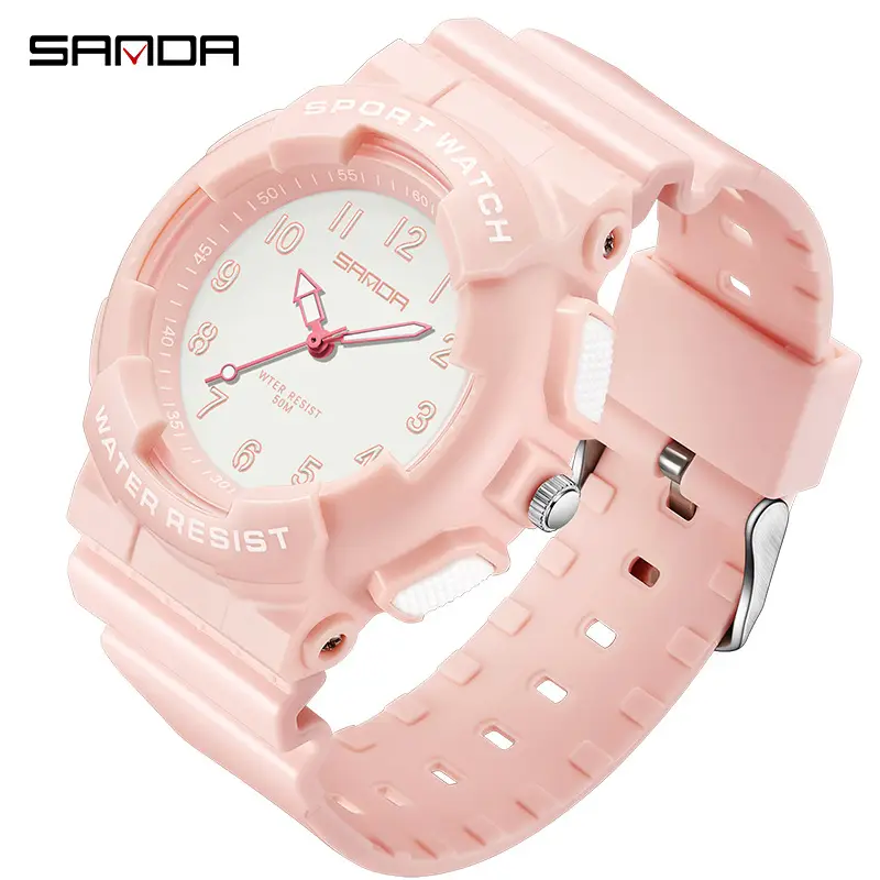 Sanda Student Watch Multi Color Quartz for Men Women - Image 11
