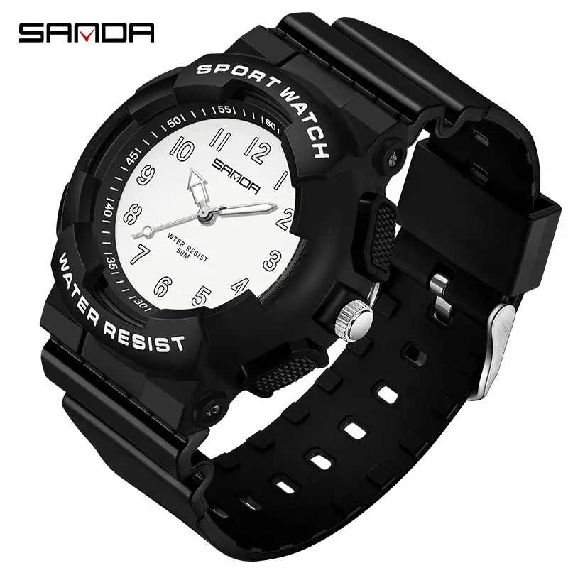 Sanda Student Watch Multi Color Quartz for Men Women - Image 2