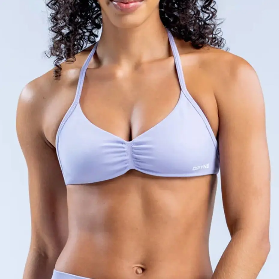 Light Blue Breathable Sports Bra for Women — feature 3