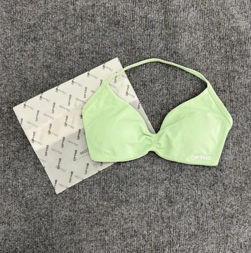 Light Blue Breathable Sports Bra for Women
