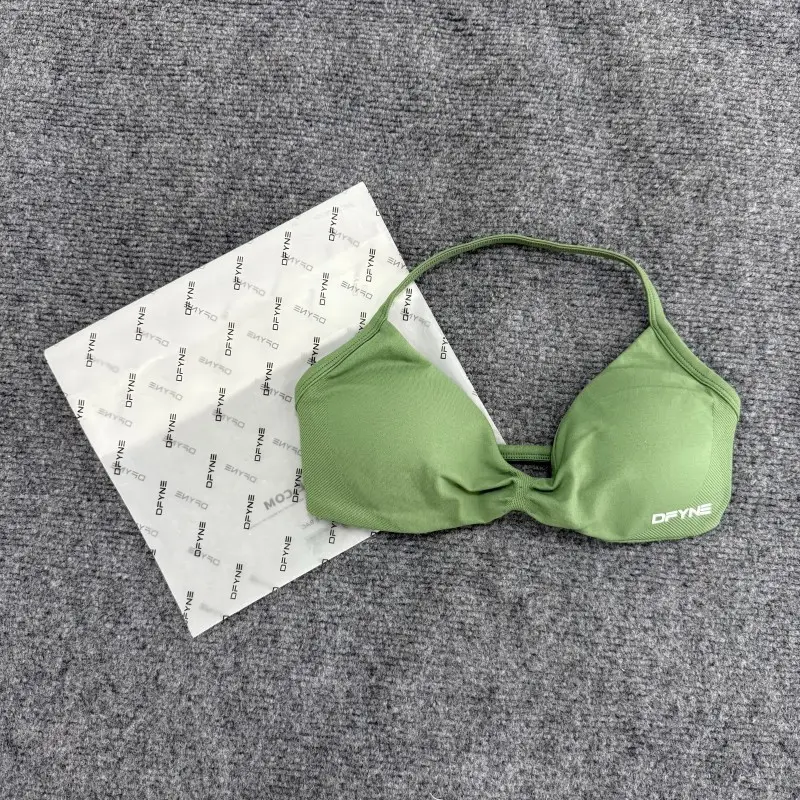 Light Blue Breathable Sports Bra for Women