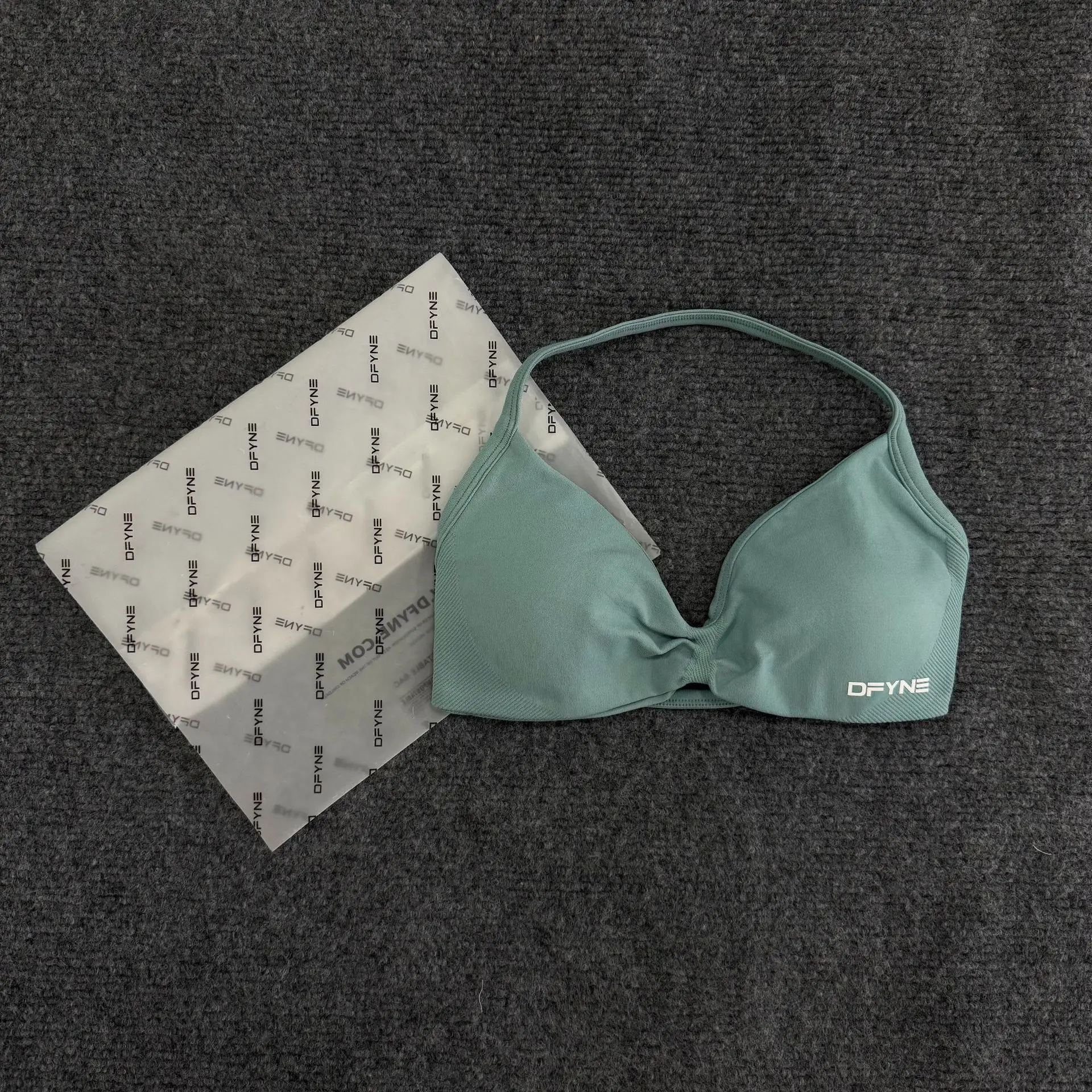 Light Blue Breathable Sports Bra for Women